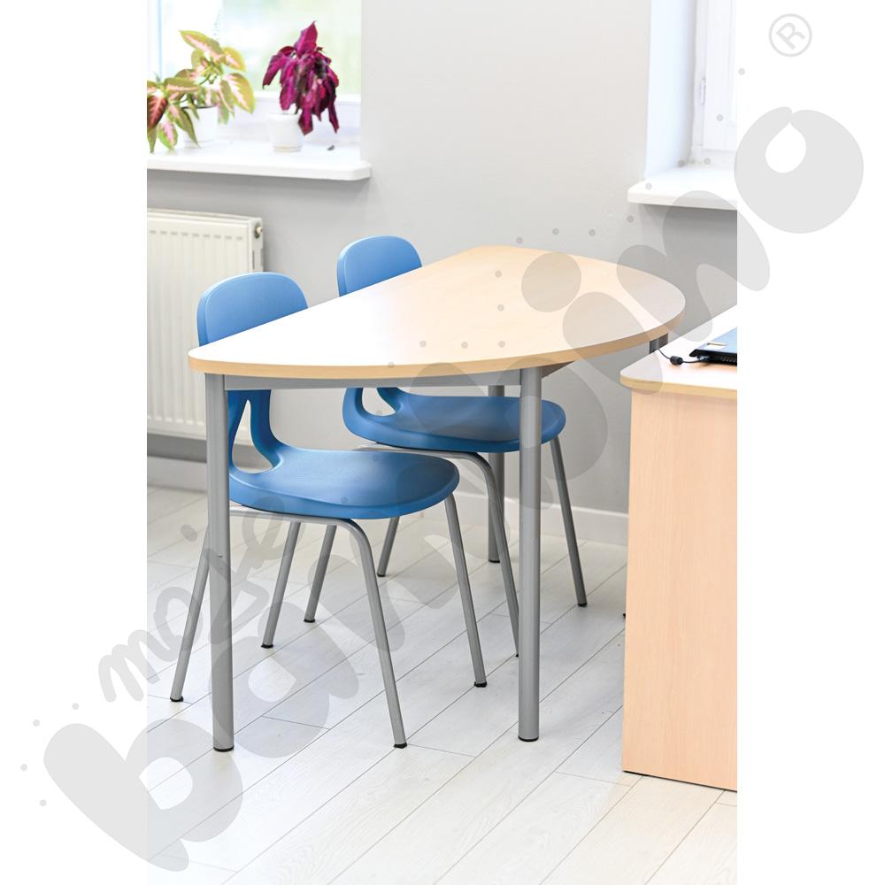 Krzesło Colores rozm. 6 turkusowe, stelaż aluminium