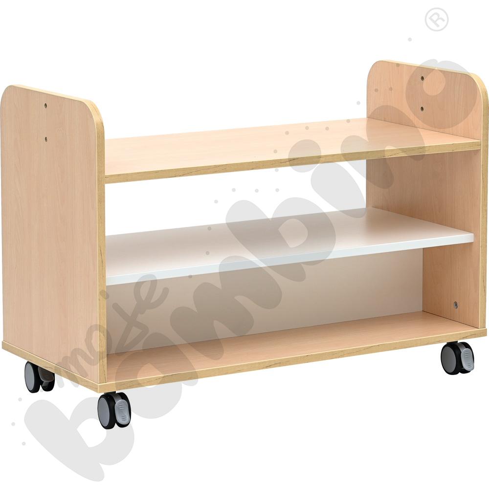 Quadro Mobilna szafka M do kącików, półotwarta, klon jasny