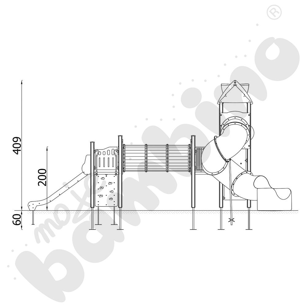 Orbis - zestaw 11367, drewniane słupy