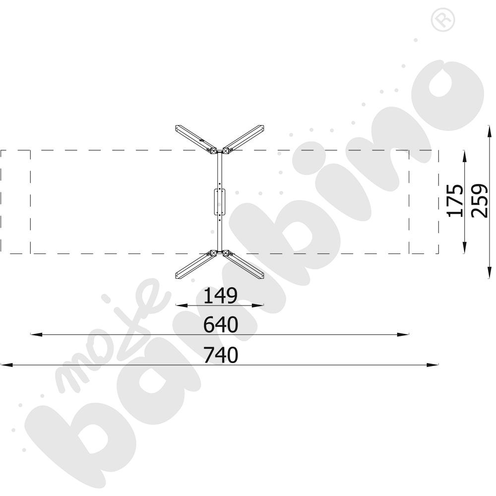 Quadro - stelaż do huśtawki pojedynczej