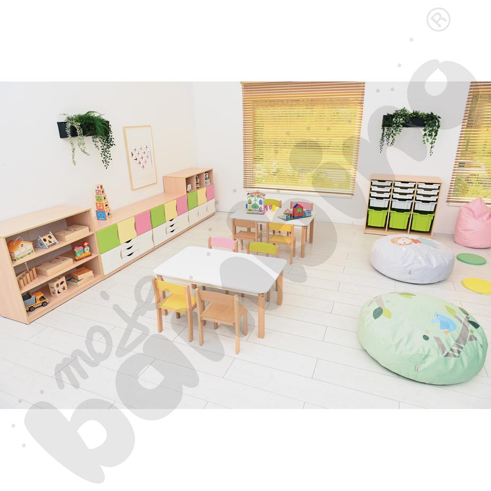 Krzesło Filipek PASTEL żółte, rozm. 2