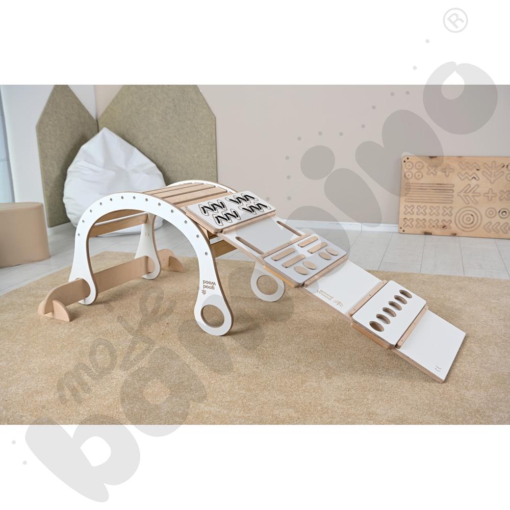 Drewniana drabinka Good Wood - biała - MED