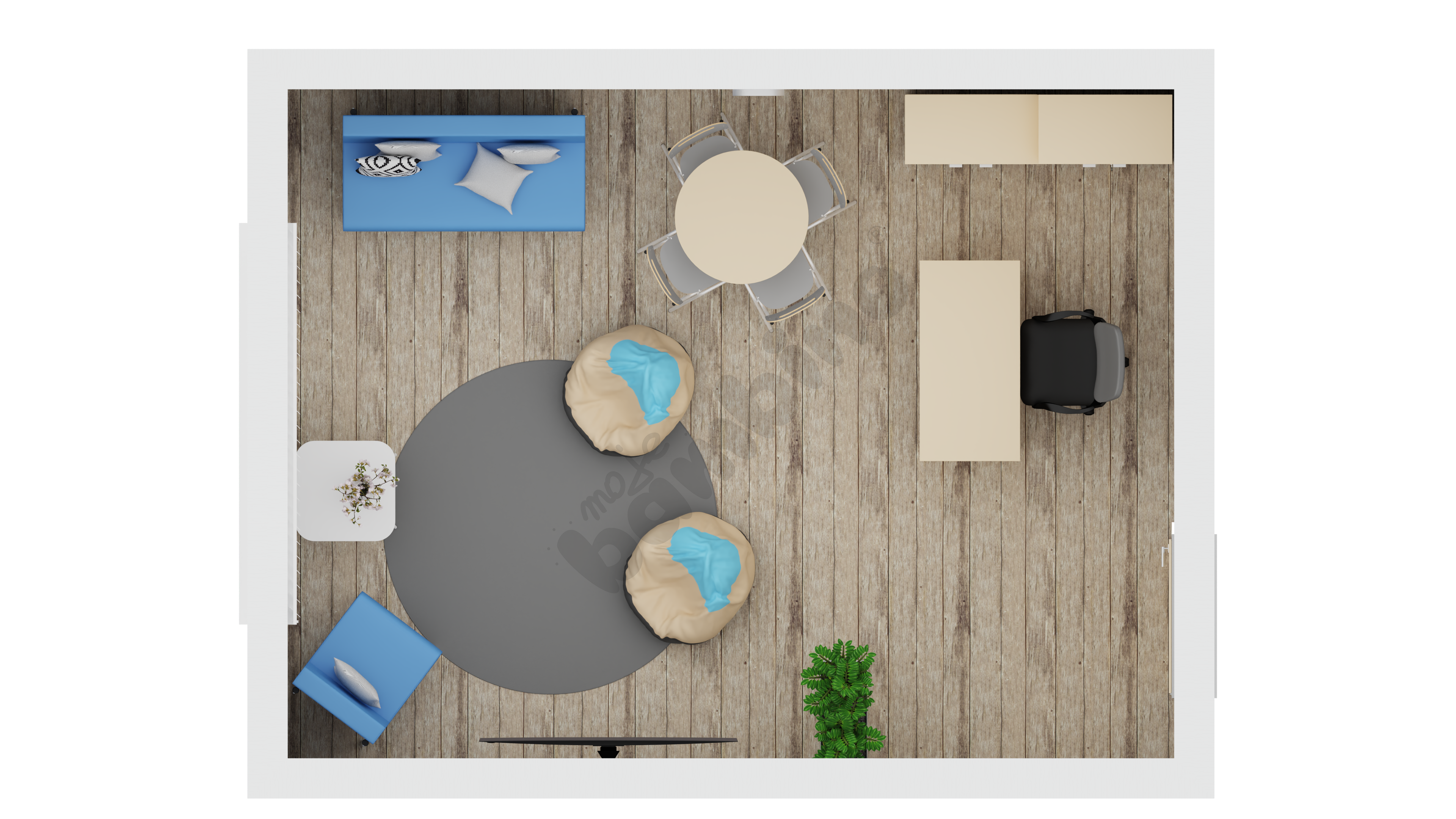 Gabinet psychologa-pedagoga w szkole średniej 