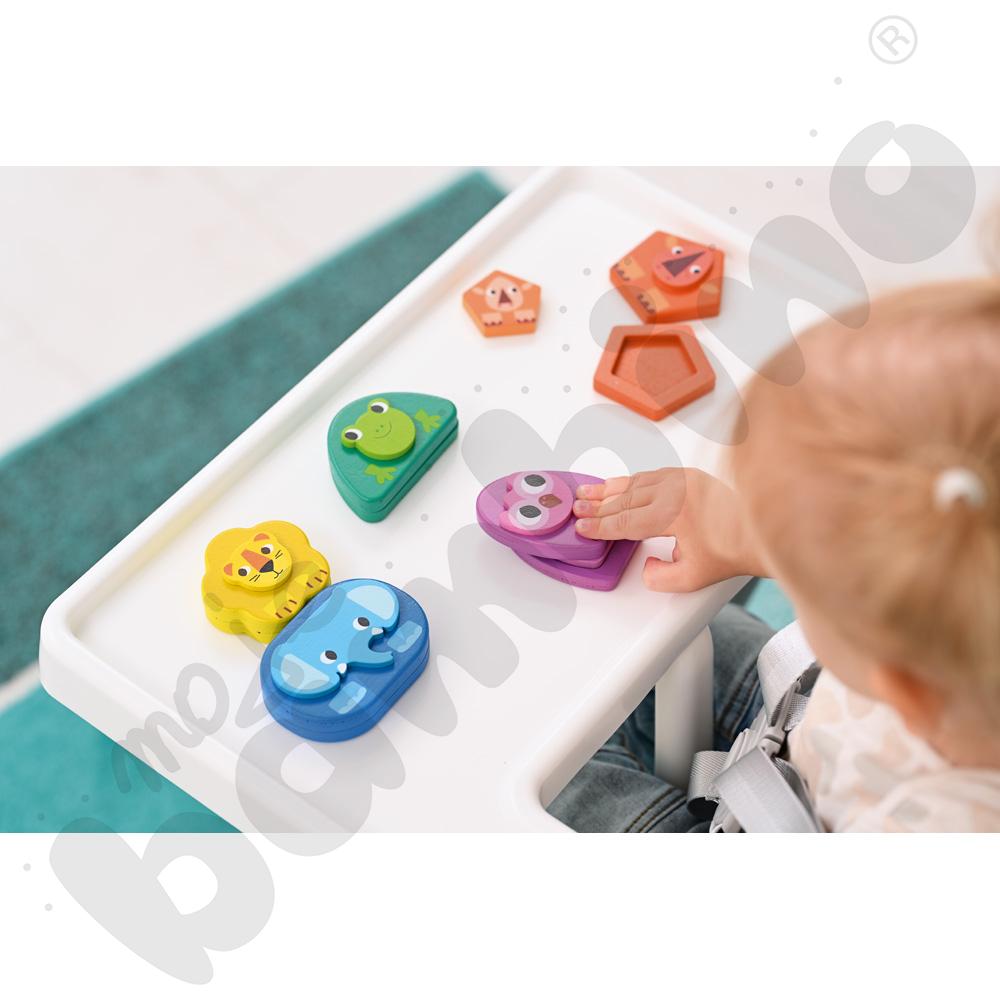 Magnetyczne zwierzątka - zabawa w chowanego