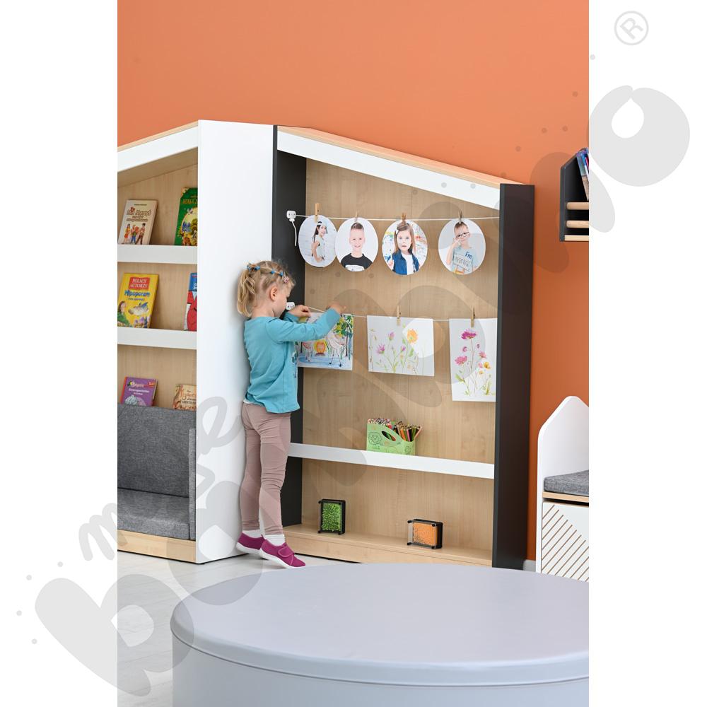 Szafka na prace plastyczne FLO lewa antracyt