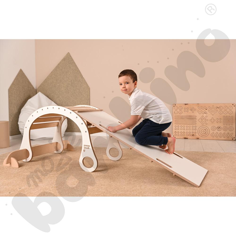 Drewniany bujak Good Wood - biały - MED