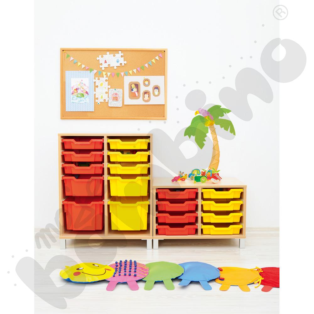 Szafka D na plastikowe pojemniki na nóżkach