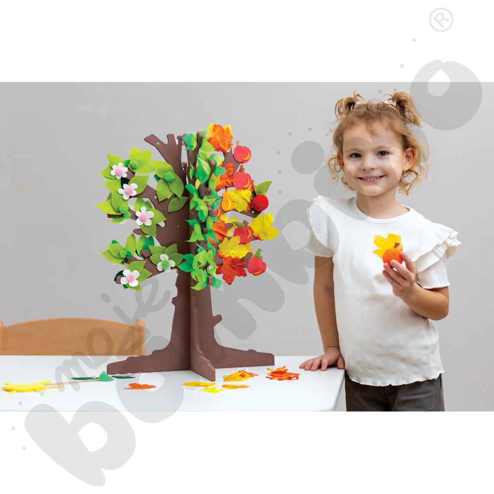 Zestaw jesiennych liści 200 szt.