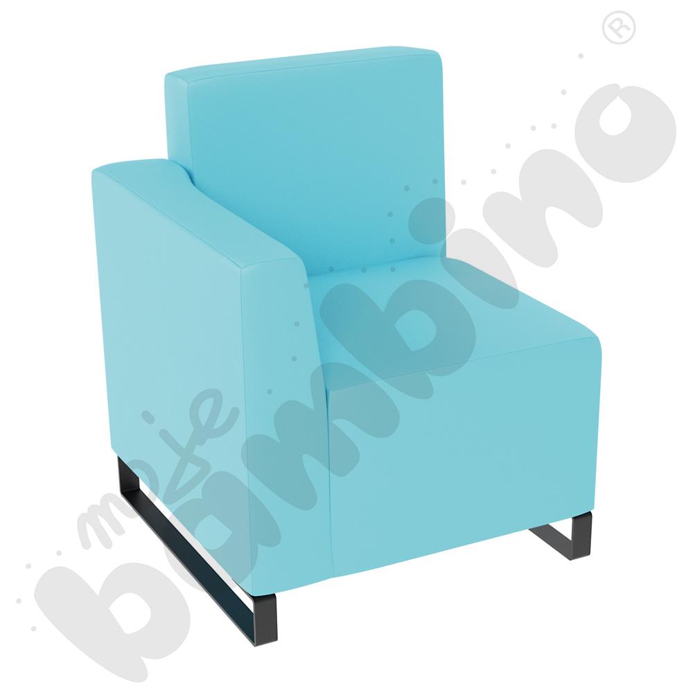 Fotel Universum wys. 82 cm, bok niski lewy, tkanina MT12