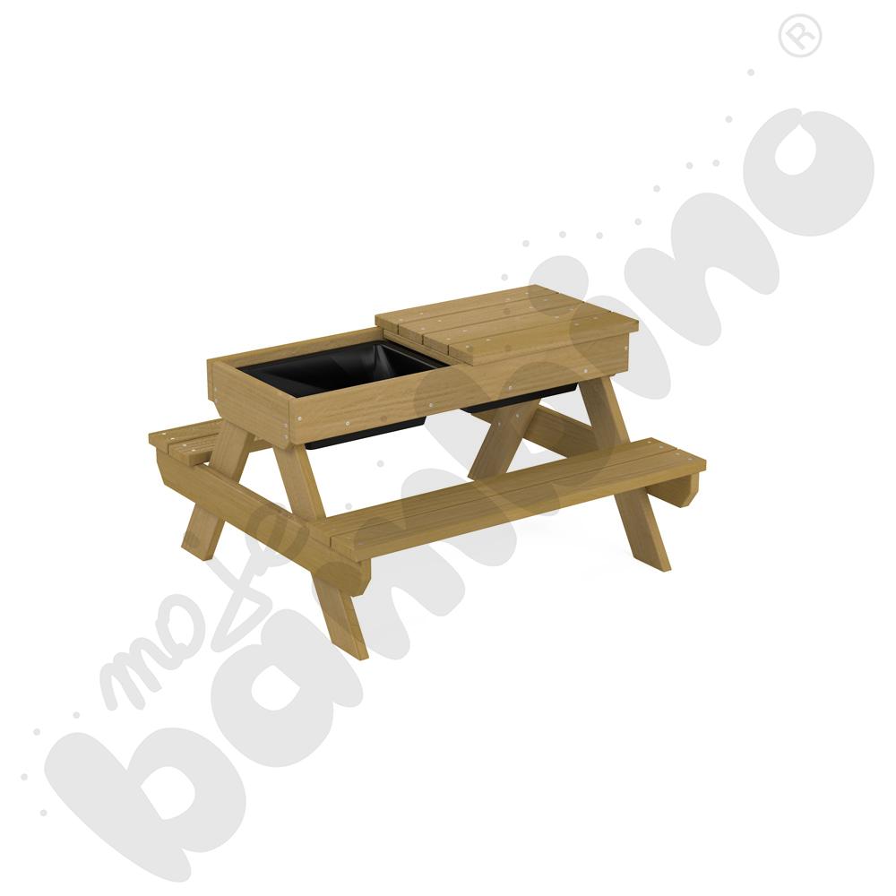 Ławkostół Terra z pojemnikami