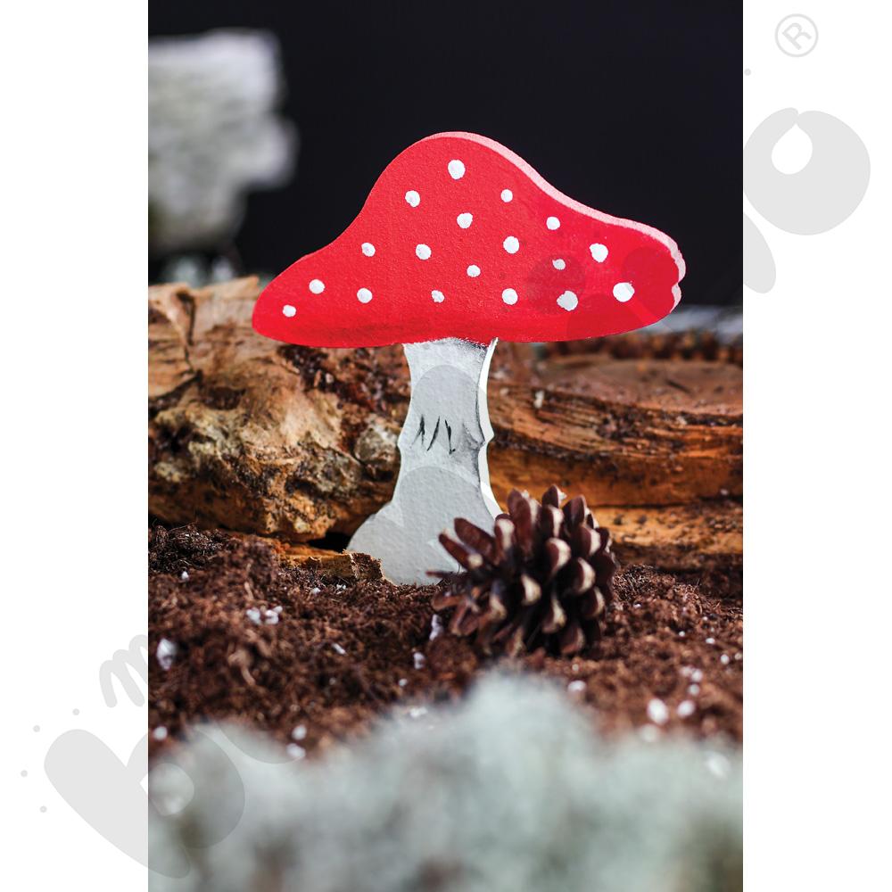 Piankowe kształty do ozdabiania - grzyby, 40 szt.