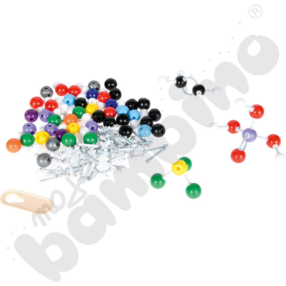 Modele atomów - zestaw do chemii organicznej i nieorganicznej, 240 elem.