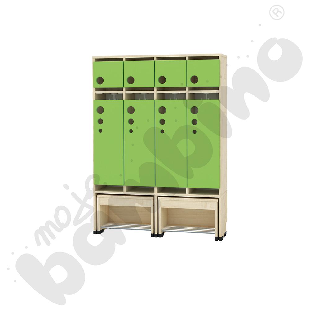 Szatnia Kropla z wysuwanym siedziskiem 4-os., wys. 31 cm 