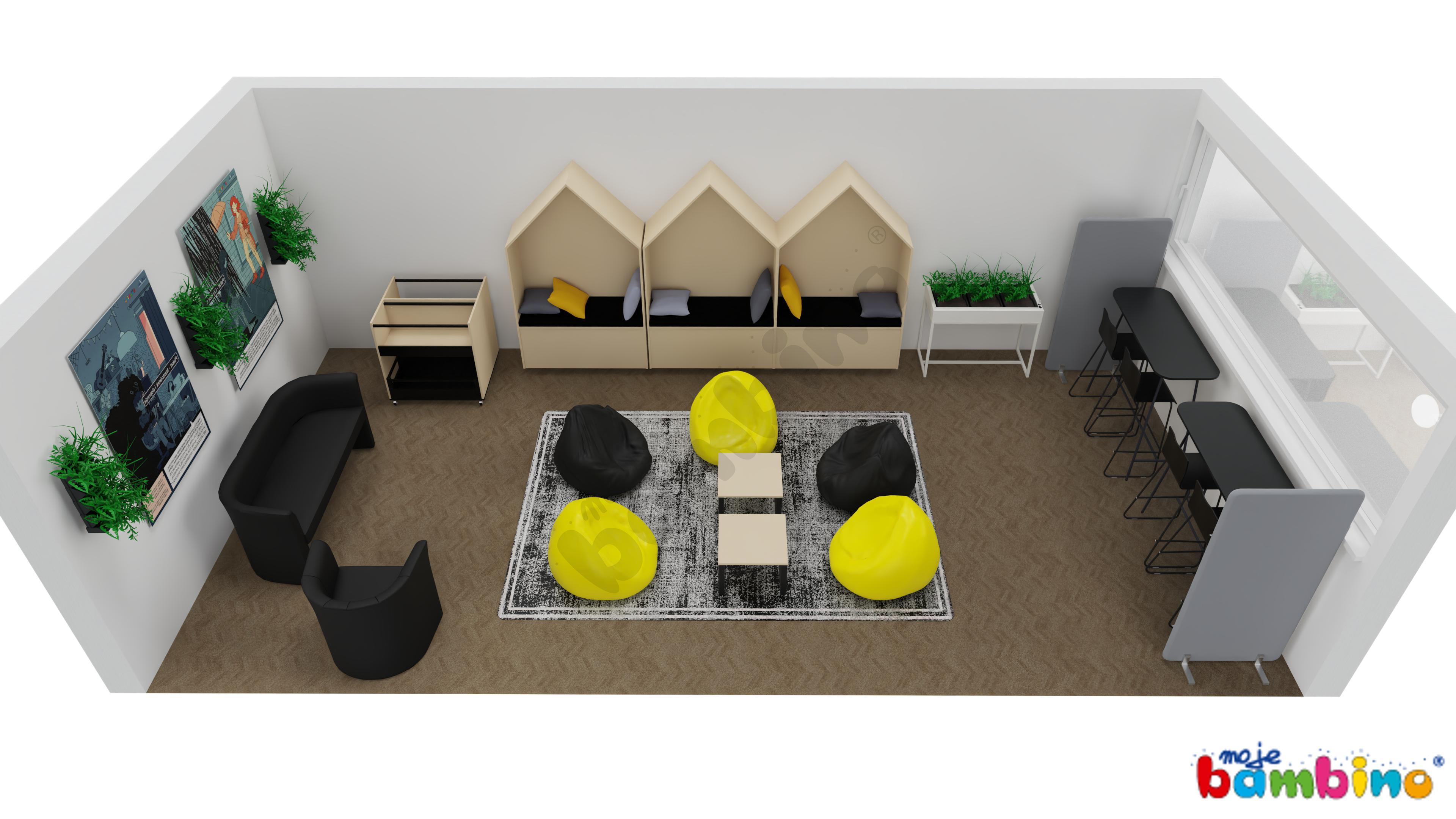 Kącik wypoczynku w szkole 