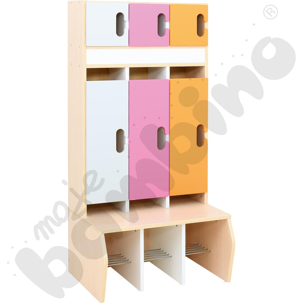 Szatnia Kameleon 3 - zestaw 3, klonowa skrzynia