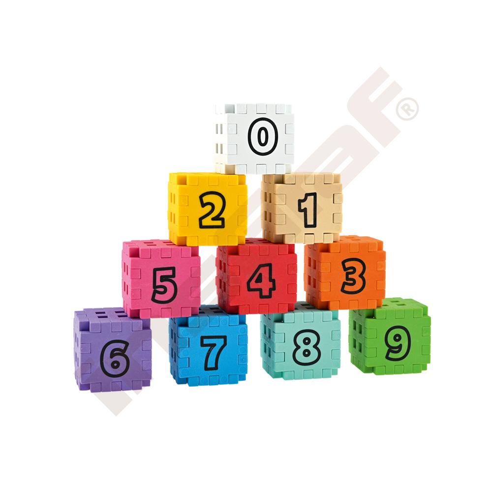 Kocky Oplátky Mini (Wafle) EDU matematické, 60 prvkov