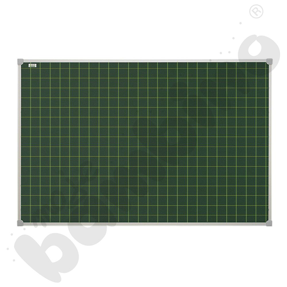 Tablica szkolna pojedyncza zielona w kratkę