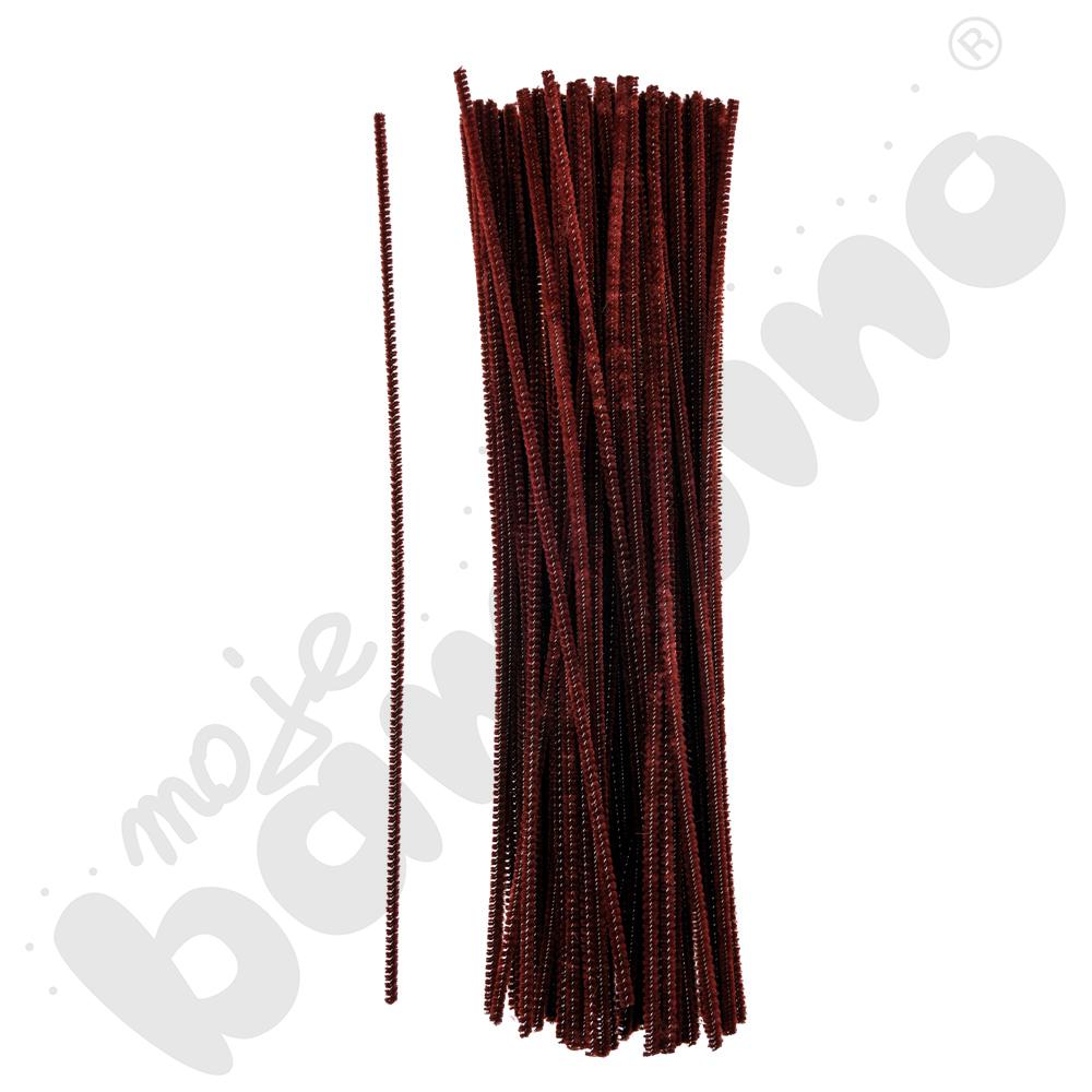 Druciki kreatywne 0,4 x 30, 100 szt. - brązowe