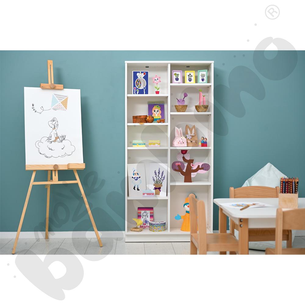 Quadro – regał XL płytki – biały