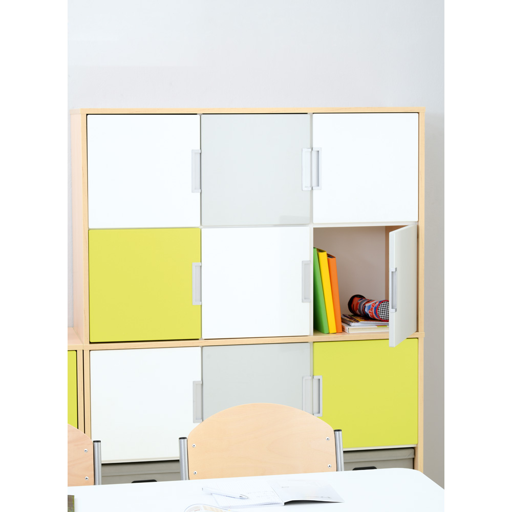 Quadro - nadstavec M s 2 predelmi a policou, javor