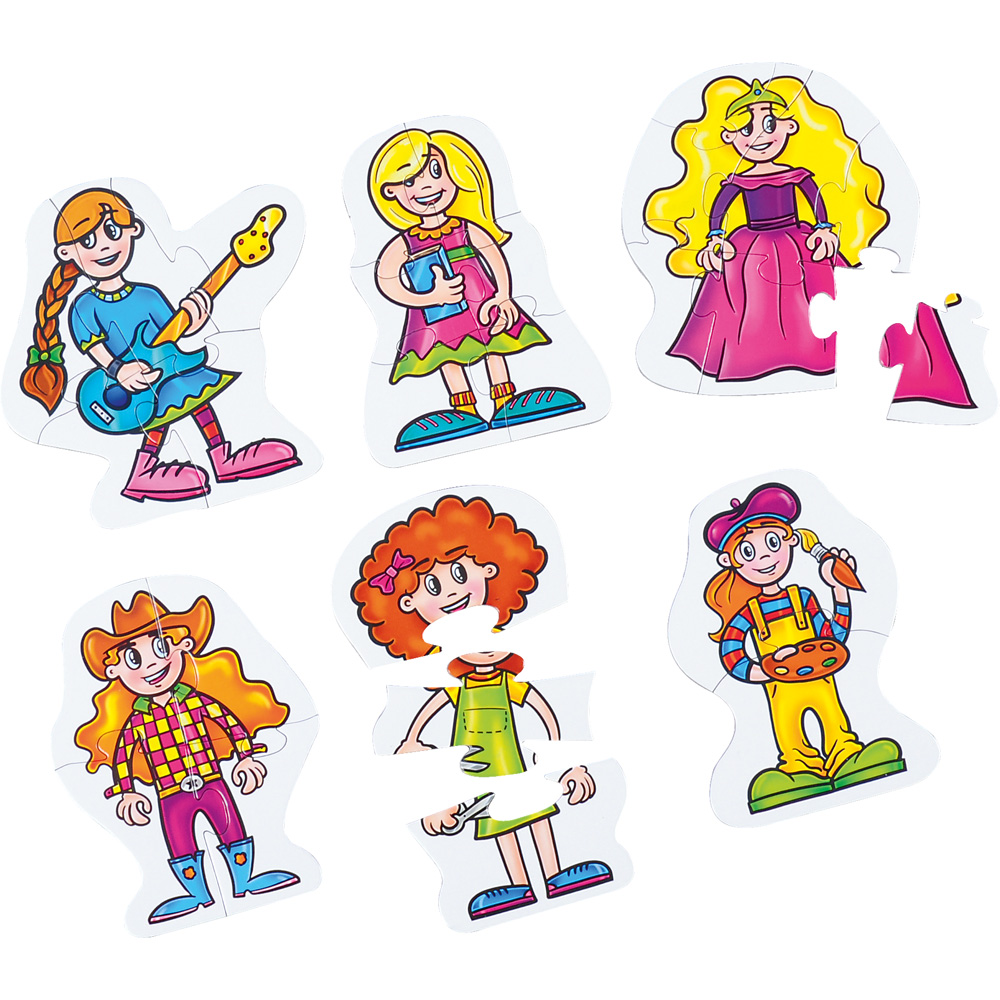 Puzzle pre maličkých - dievčatká