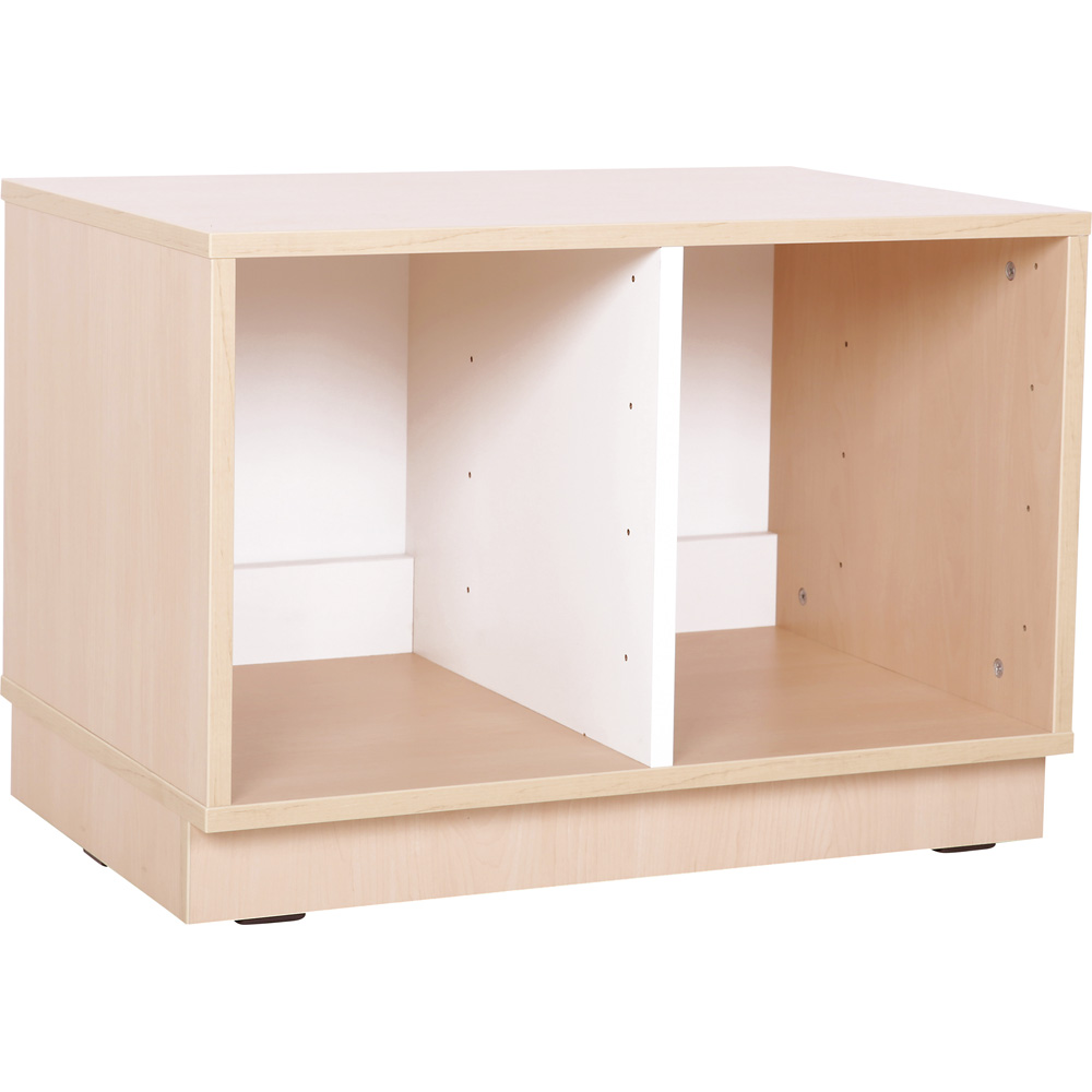 Quadro - skrinka S na plastové úložné boxy - s predelom