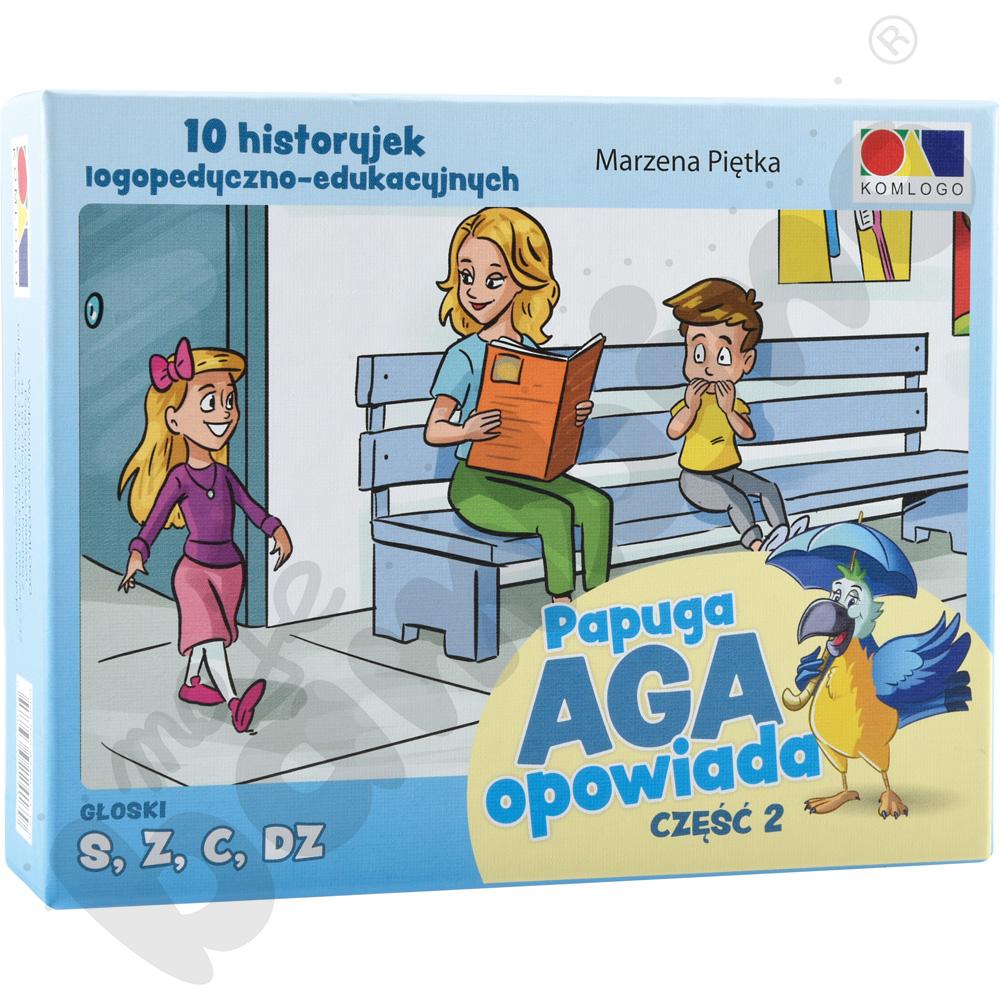 Papuga Aga opowiada - głoski: s, z, c, dz