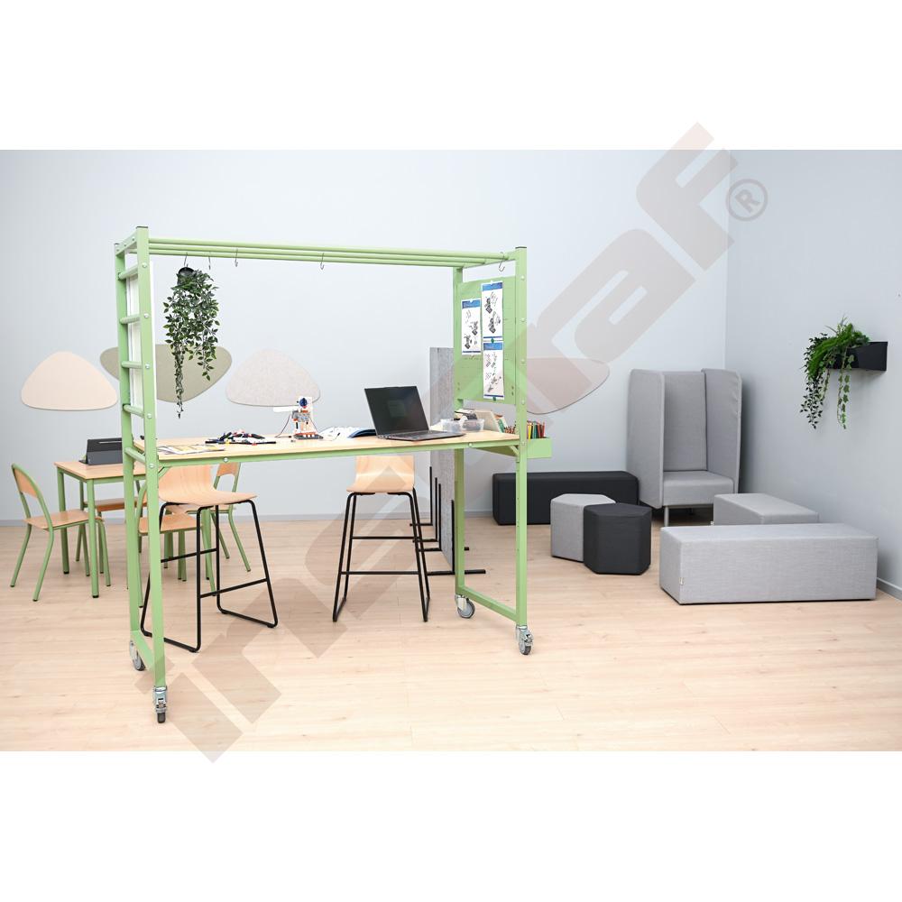 Projektový stôl MultiDesk s príslušenstvom, javor