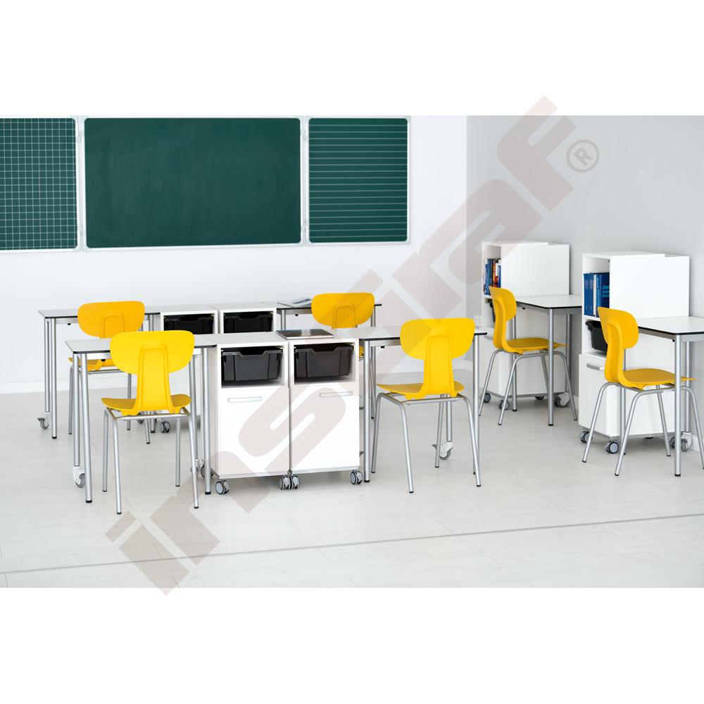 Obdĺžnikový stôl easyMoove, veľ. 6, výška 76 cm