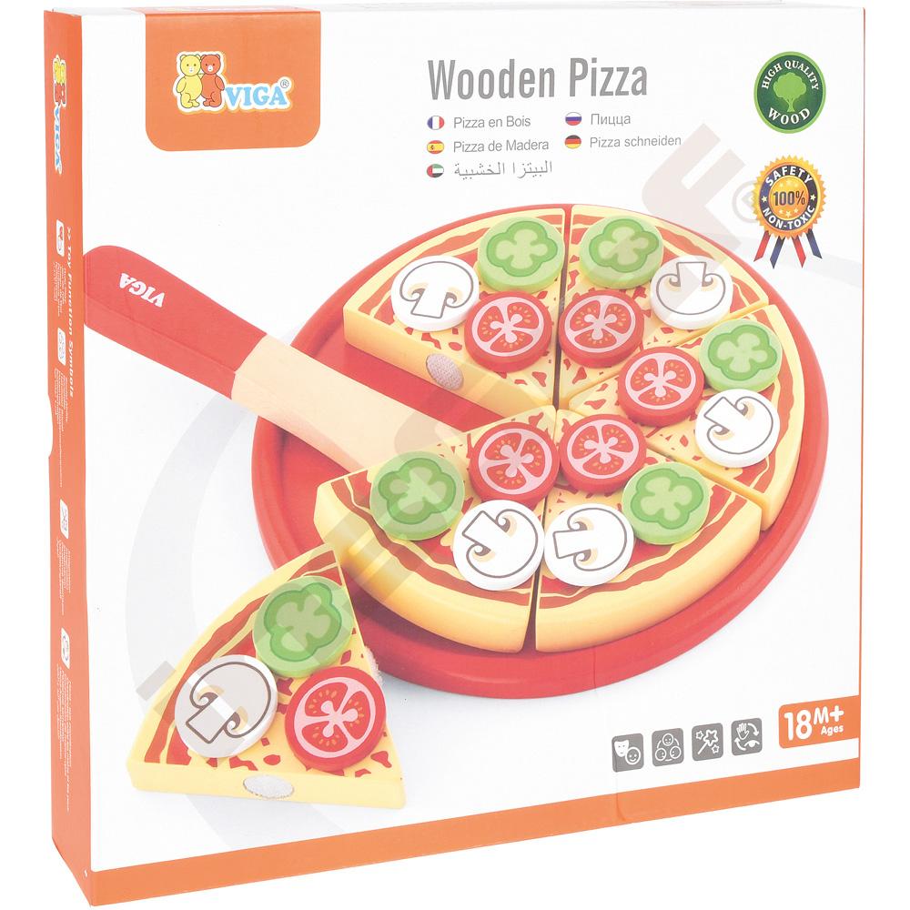 Pizza - dřevěná sada