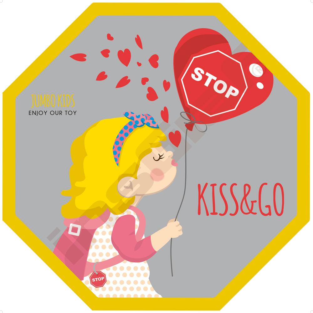 Samolepka Kiss&Go na podlahu – holčička