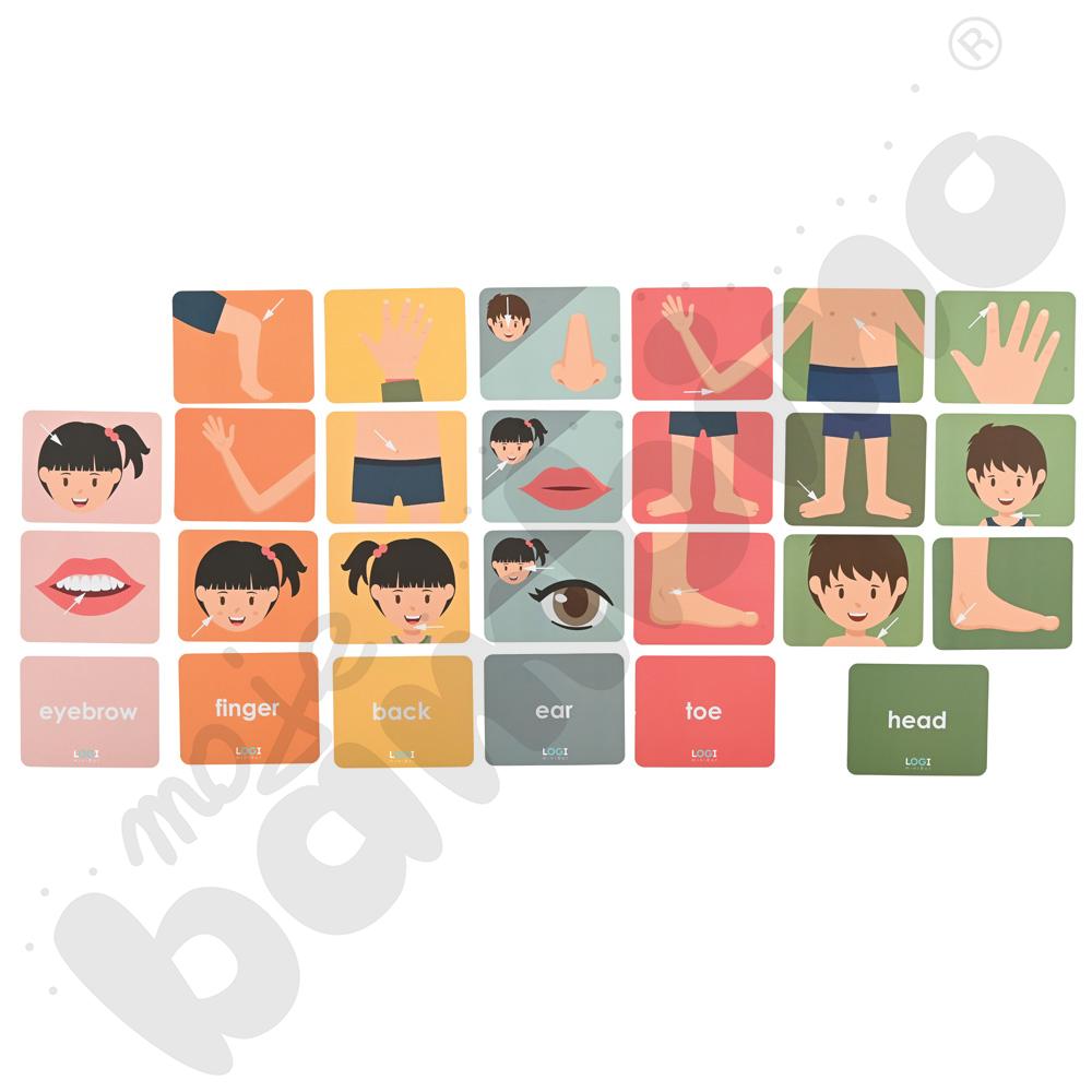 LOGI miniBot - części ciała - w języku angielskim