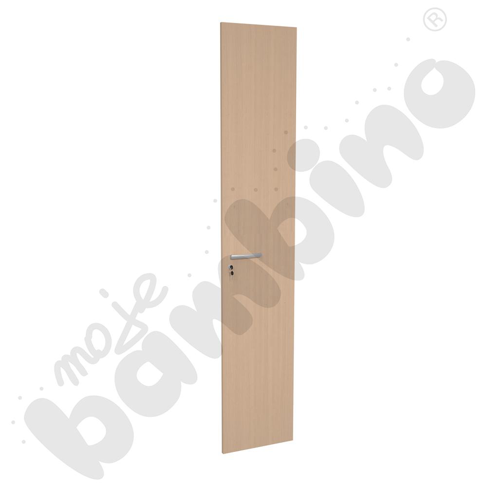 Drzwi Grande z zamkiem do regału wąskiego o wys. 223 cm, klonowe