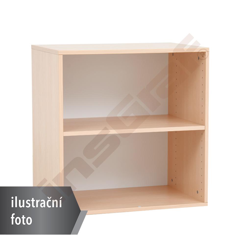 Nástavec Grande M k regálům na plastové zásobníky, šíře 70,2 cm - bílý
