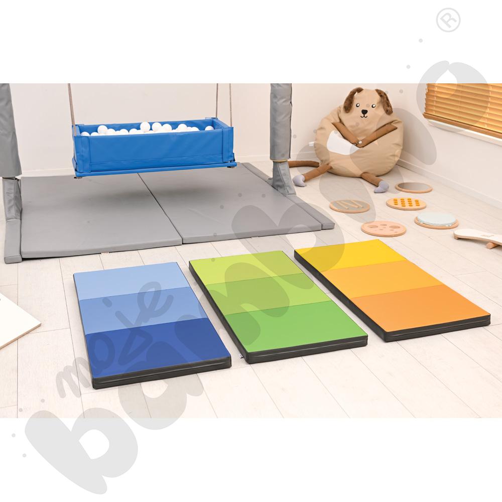 Materac 120 x 60 - odcienie niebieskiego