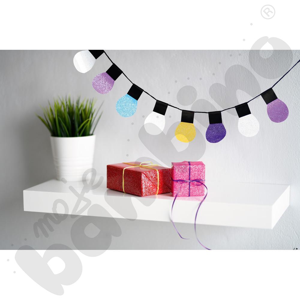 Lampki choinkowe brokatowe