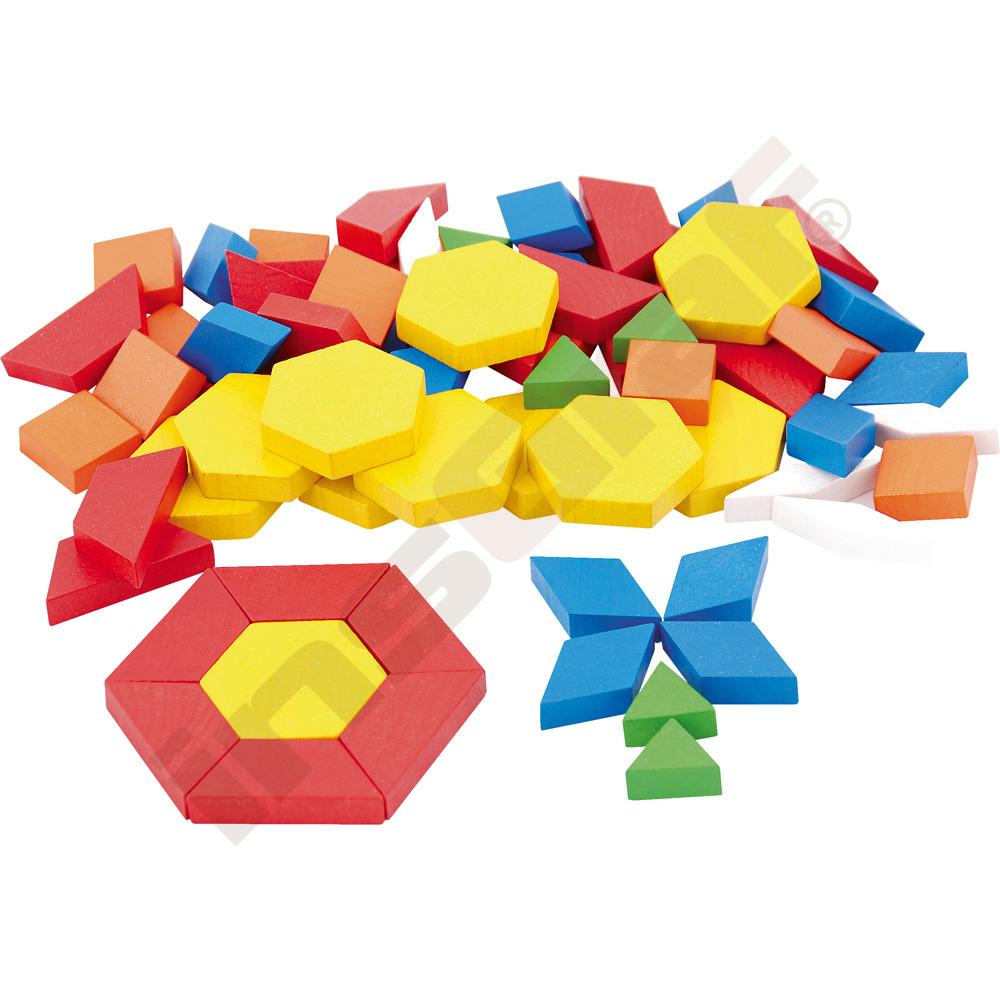 Geometrické tvary dřevěné