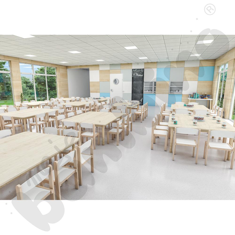 Stół przedszkolaka 10-osobowy, klon