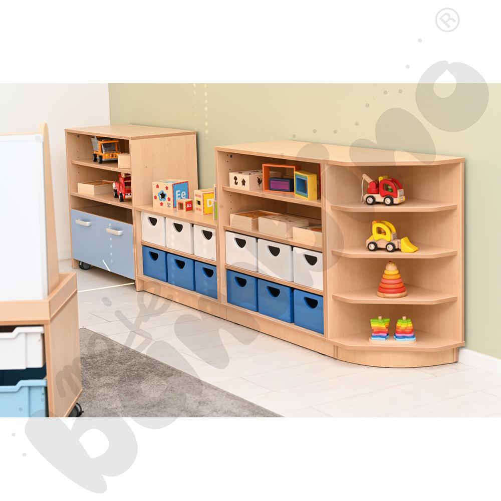 Szafka Flexi-TJ narożna na cokole, klon jasny