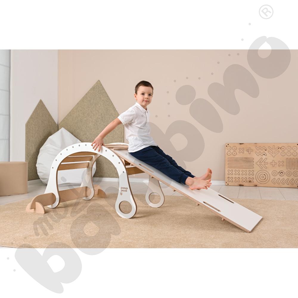 Drewniany bujak Good Wood - biały - MED