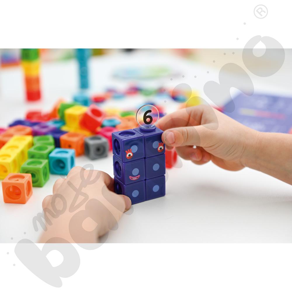 Kostki matematyczne z kartami działań 1-10 