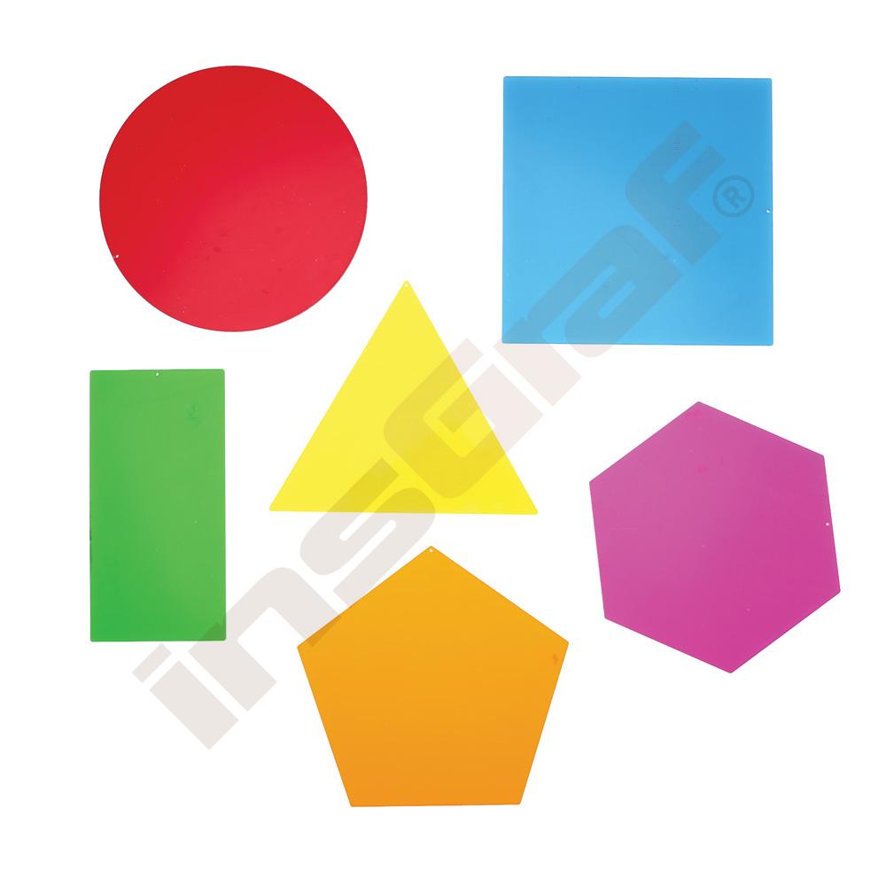 Průhledné geometrické tvary