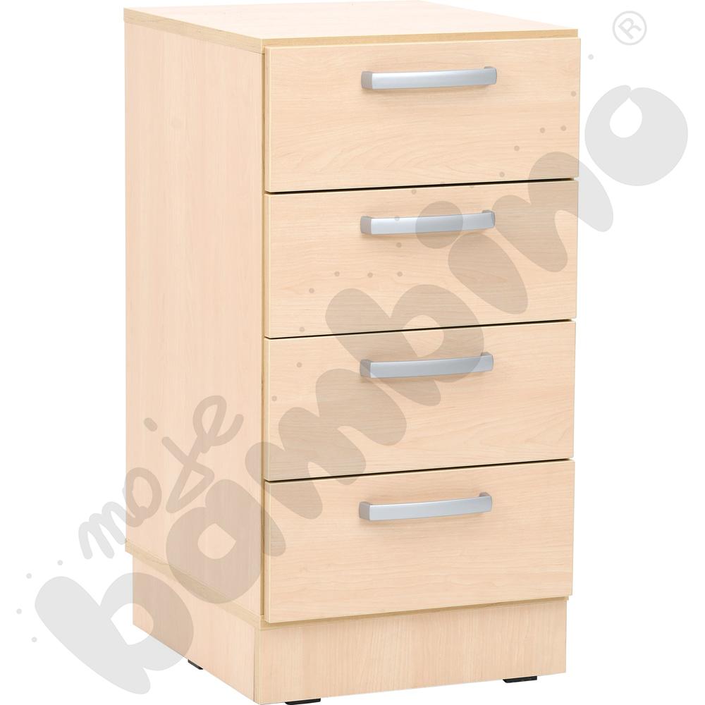 Słupek Grande M z szufladami głęboki - klon