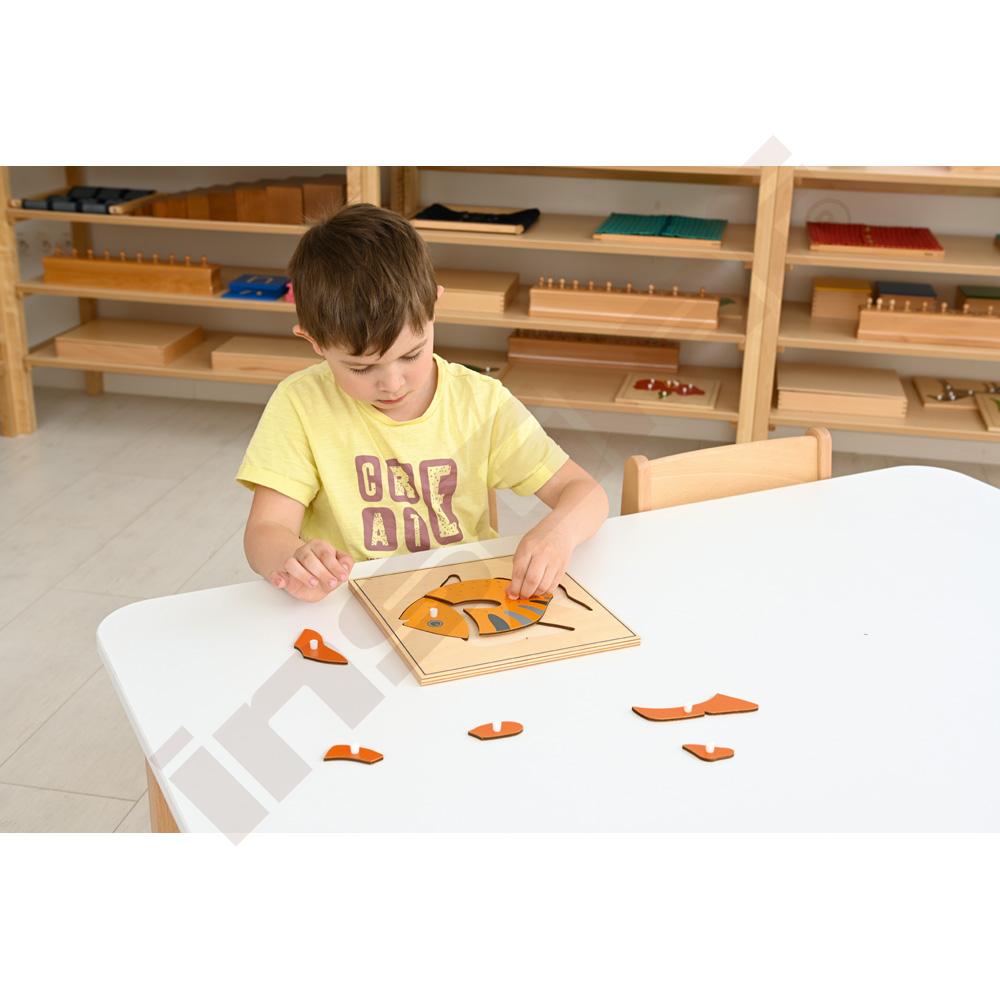 Dřevěné puzzle zvířata - ryba