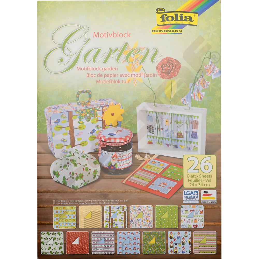 Dekorační kartóny - motiv zahrada 