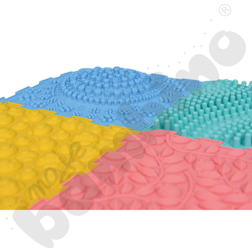 Maty sensoryczne do masażu stóp, 6 elem.