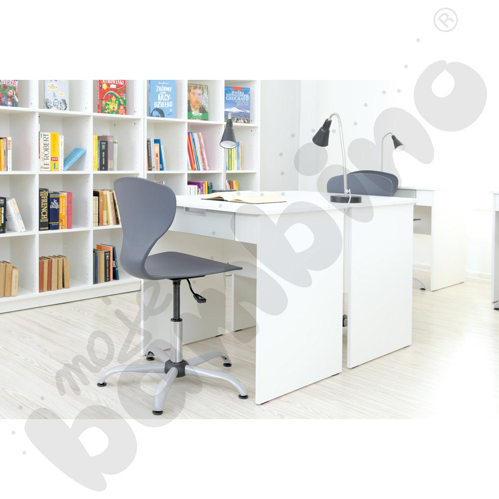 Krzesło Flexi obrotowe z reg.  wys. szare