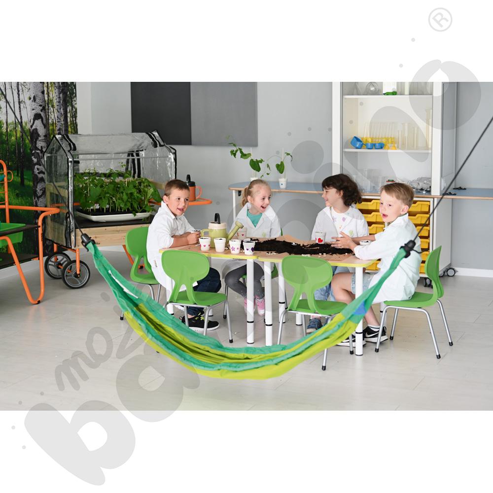 Nogi z reg. do blatów Quadro - białe, 4 szt. rozm. 0-3 (40-58 cm)