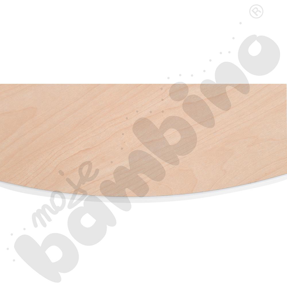 Blat Quadro klon jasny okrągły, białe obrzeże