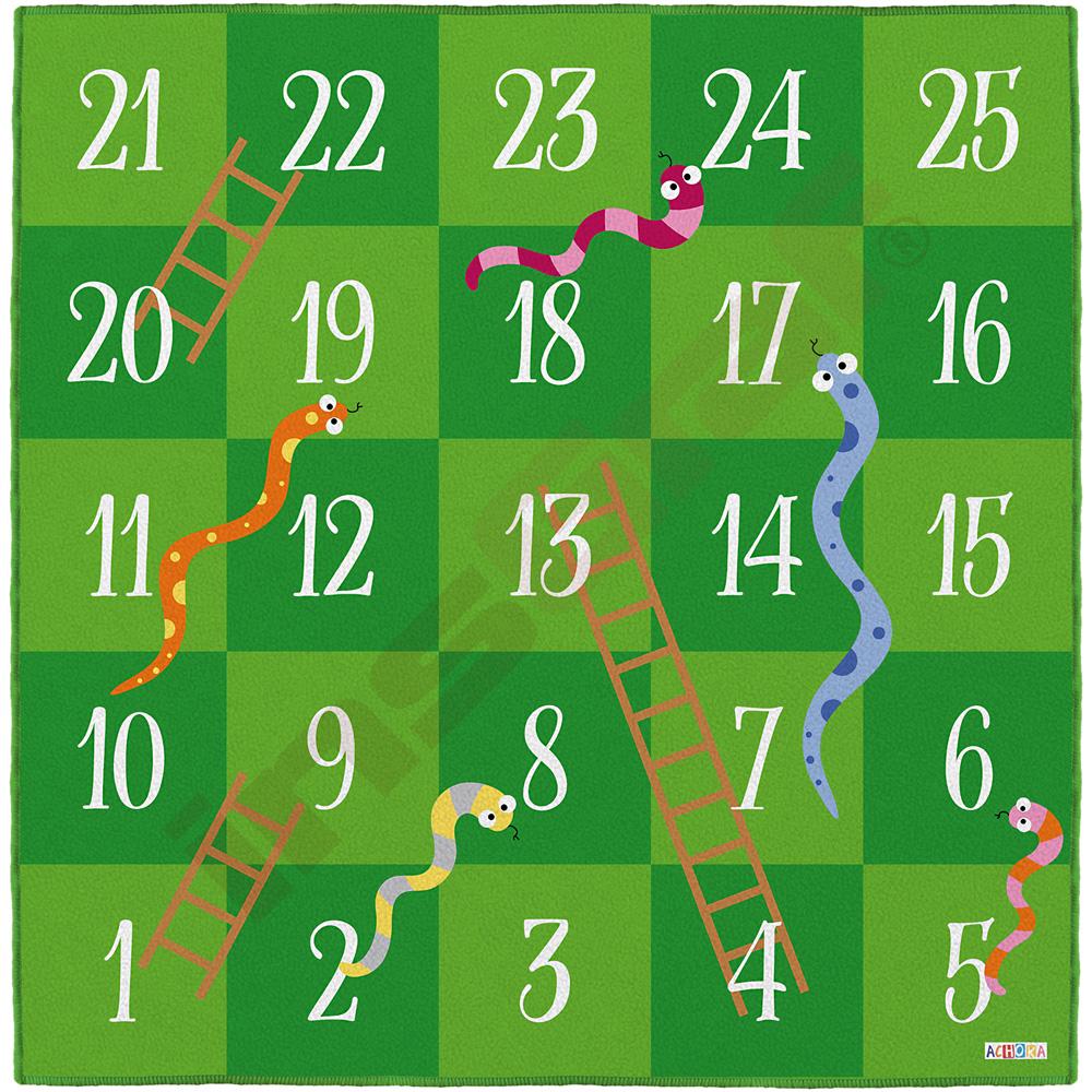 
Bodenspielmatte - Leiterspiel mit Schlangen
